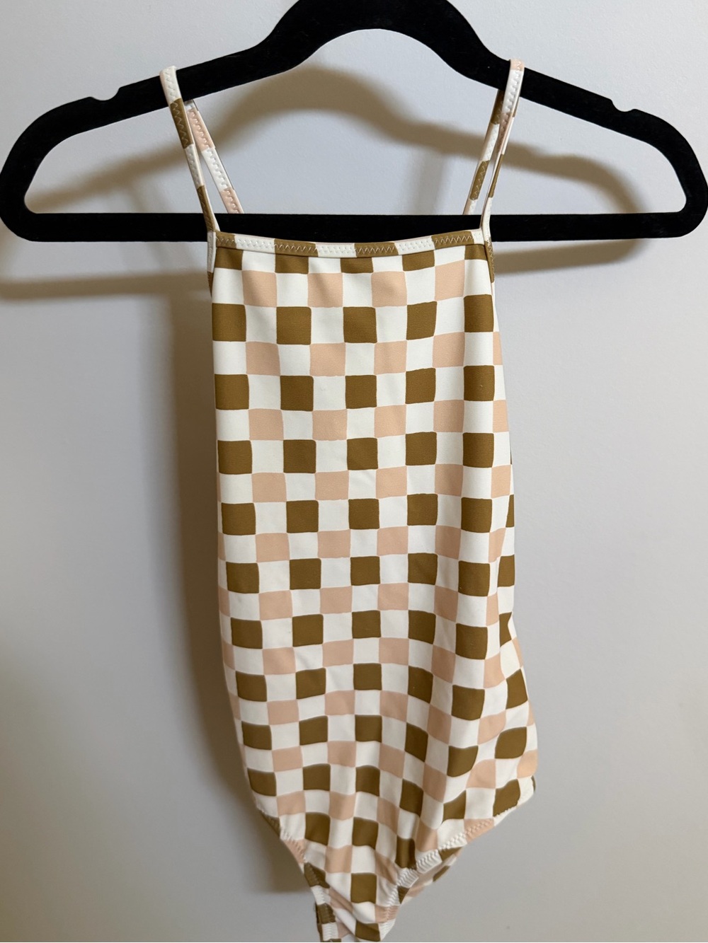 Rylee + Cru Checkered One-Piece Swimsuit